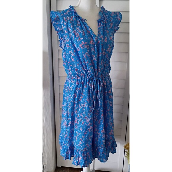 Draper‎ James Lucinda Popover Dress Daisy Bluebell Print 1X NEW - Picture 6 of 13